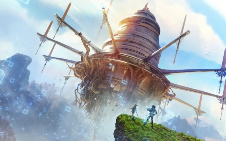 Imagem de divulgação de Echoes of Aincrad, baseado em Sword Art Online