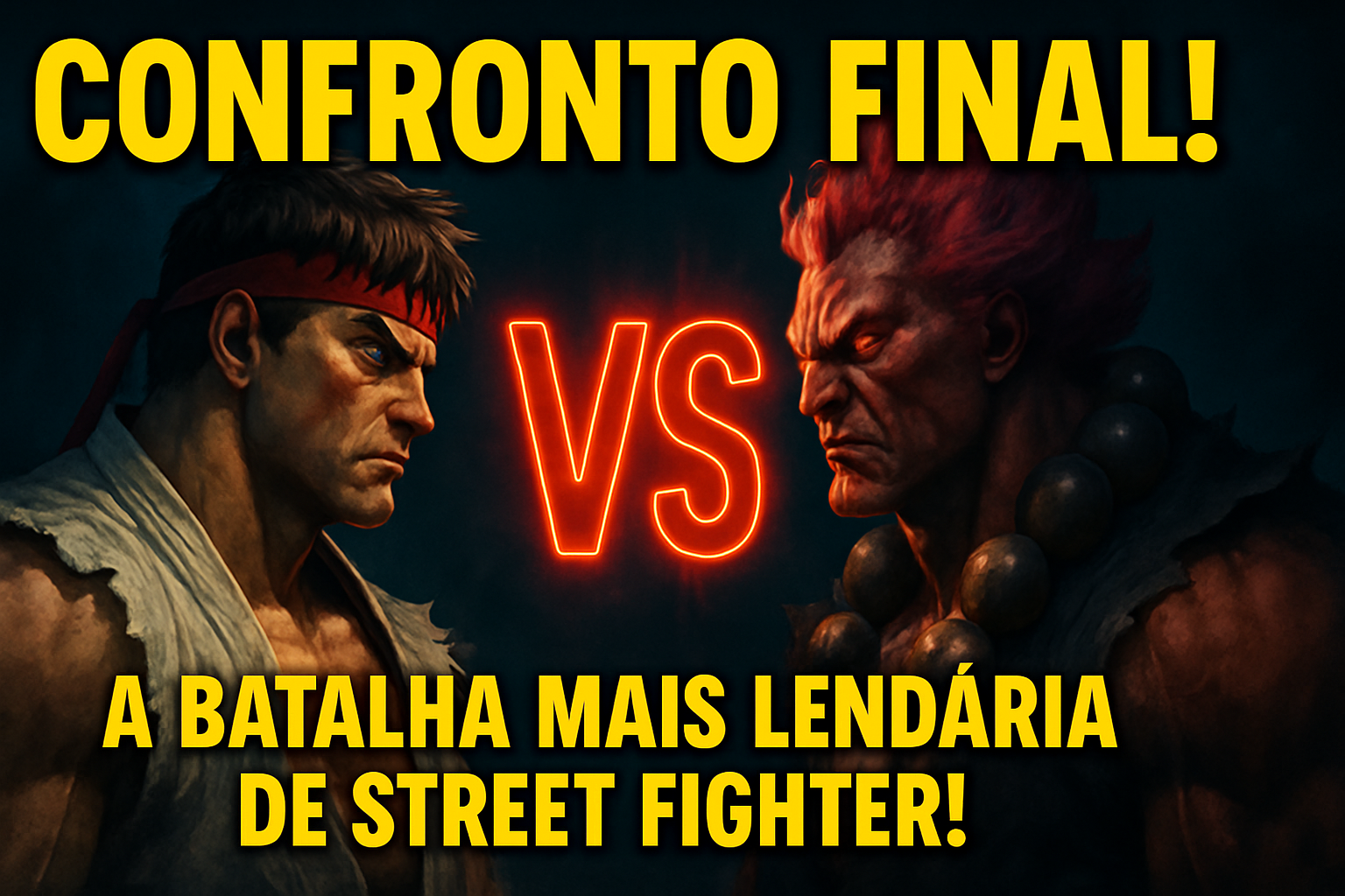 Ryu Vs. Akuma A Batalha Mais Lendaria de Street Fighter
