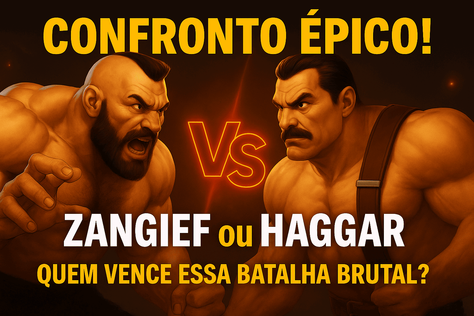 Zangief vs Haggar Quem e o mais forte Quem vencera