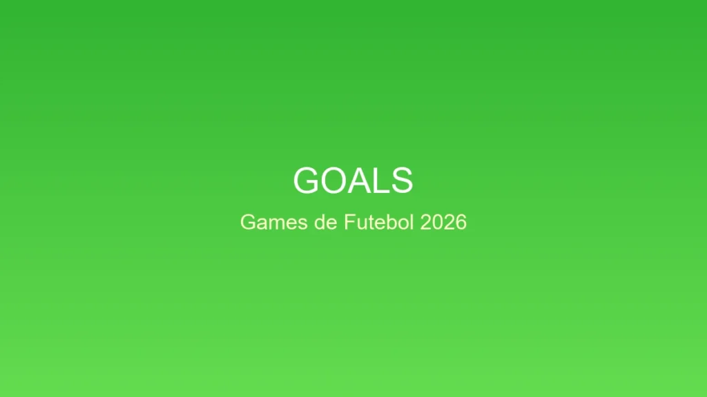 Goals: o novo jogo de futebol gratuito que promete revolucionar o gênero