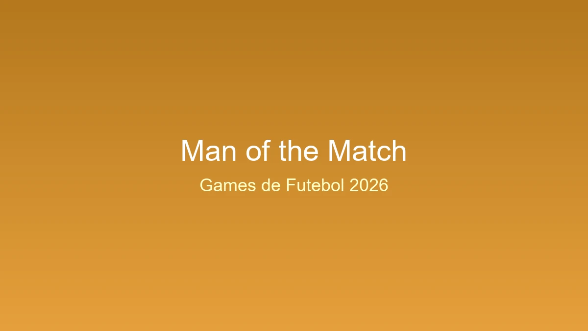 Man of the match: o ambicioso jogo de futebol 11v11 onde você escolhe seu papel