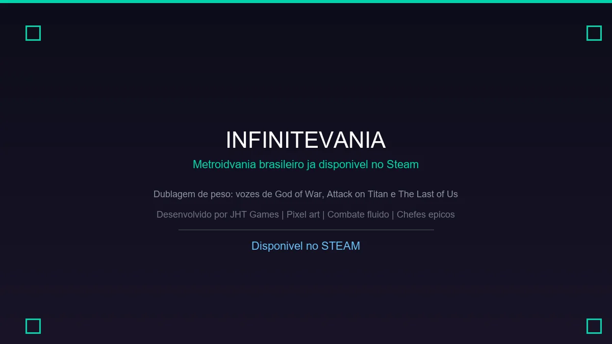 Infinitevania: metroidvania brasileiro com dublagem de peso já está disponível no steam