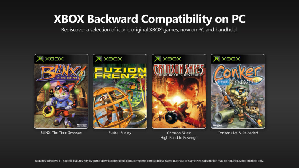 Xbox backward compatibility chega ao pc com quatro jogos classicos