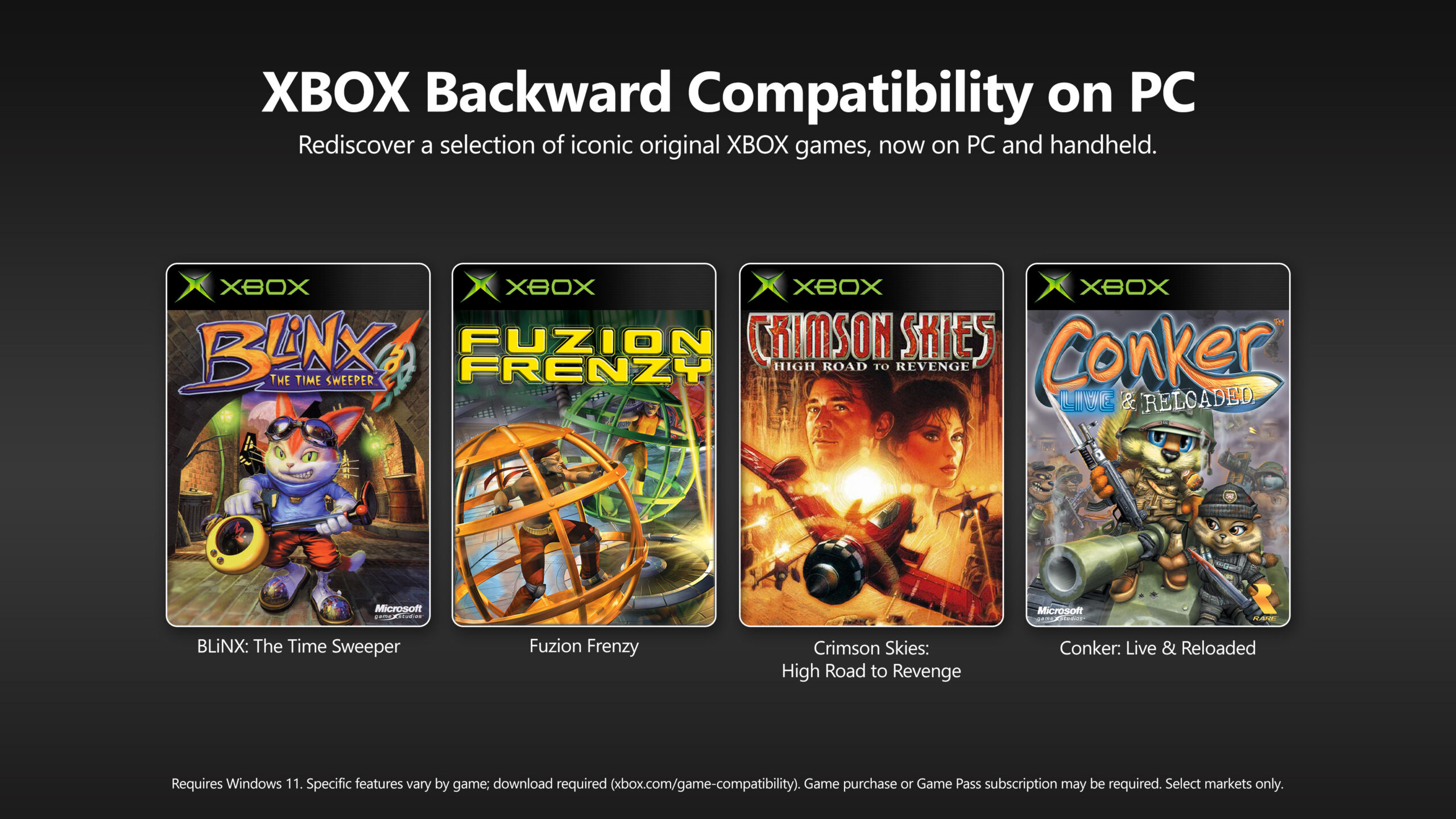 Xbox backward compatibility chega ao pc com quatro jogos classicos