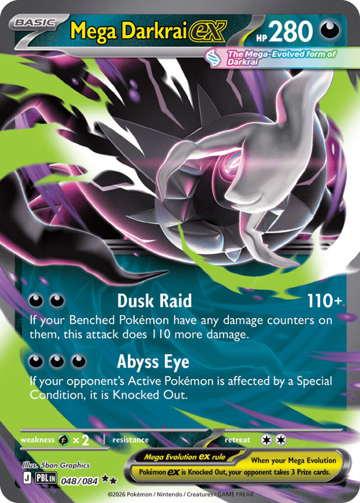Pokemon tcg mega evolution pitch black lancado com mega darkrai ex