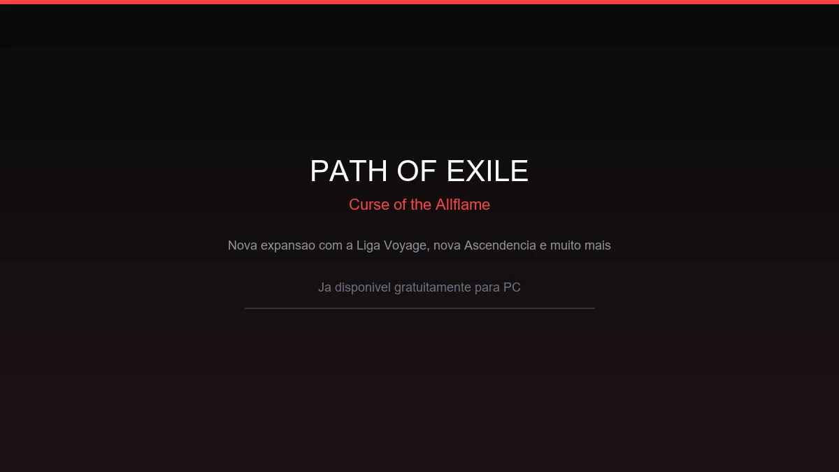 Path of exile: curse of the allflame ja esta disponivel com nova campanha e mecanicas ineditas