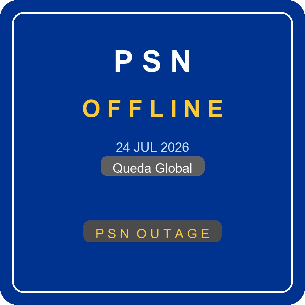 PSN Offline 24 Julho 2026 Queda Global PlayStation Network Badge Lancamentos