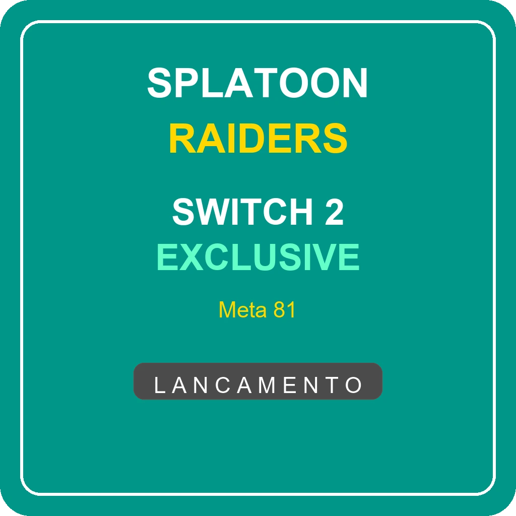 Splatoon Raiders Nintendo Switch 2 Exclusivo Lancamento Badge Metacritic 81