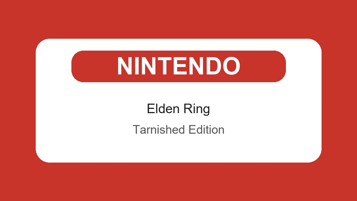 Imagem final com badge da categoria Nintendo sobre o lançamento de Elden Ring Tarnished Edition para o Switch 2 em agosto de 2026