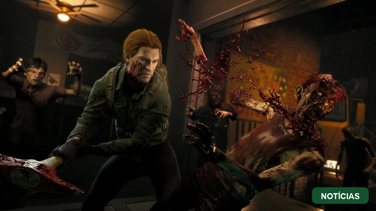 Imagem final com badge da categoria Notícias sobre o lançamento da versão 1.0 de No More Room in Hell 2 para PC, PlayStation 5 e Xbox Series em agosto de 2026