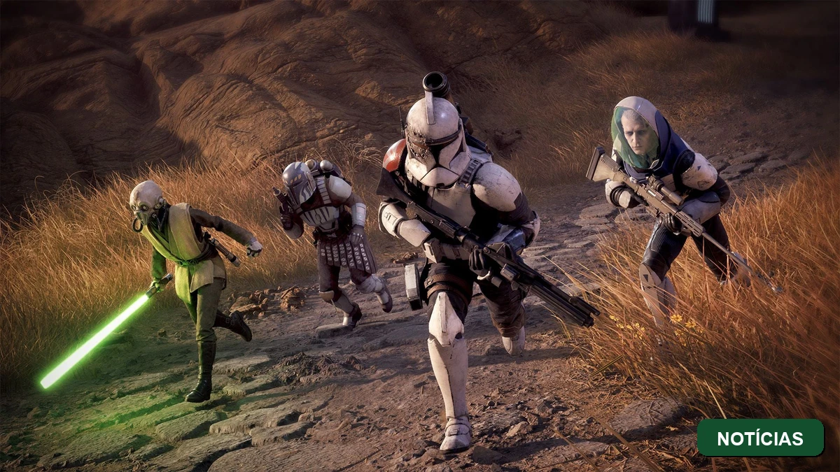 Badge da categoria Noticias com a arte oficial de Star Wars Zero Company, estrategia por turnos da Electronic Arts com previas divulgadas em agosto de 2026